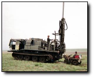 Tracked drill and quad.